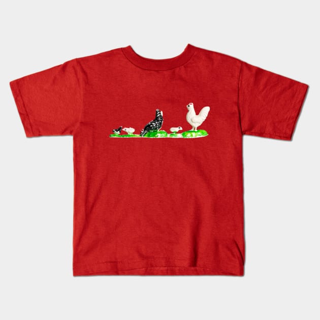 PLASTIC FANTASTIC Chickens Kids T-Shirt by Danny Germansen